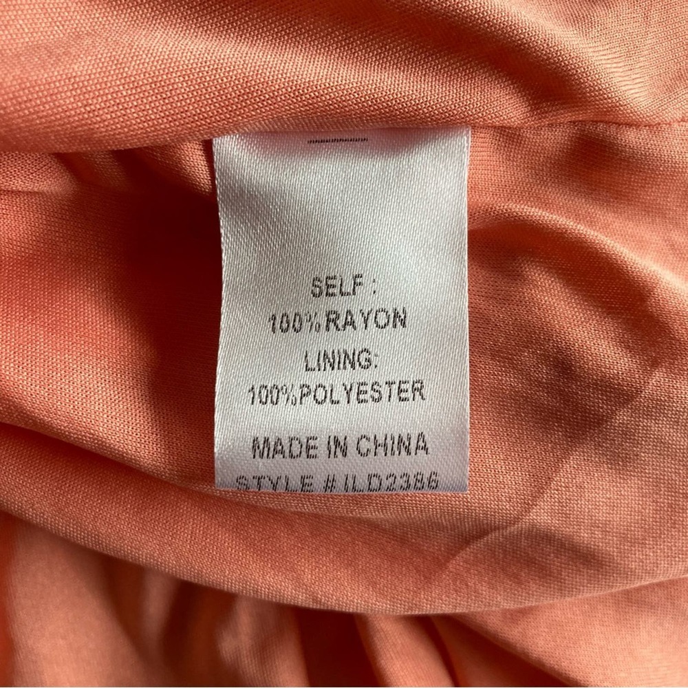 In Loom NWT Smocked Bodice Orange Floral Summer Dress Size S - Picture 7 of 8